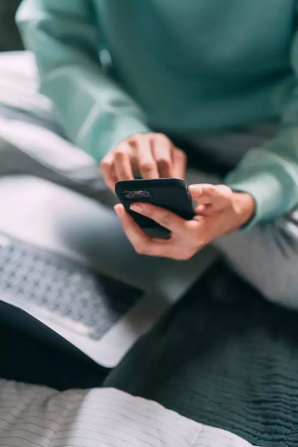 Person using a phone